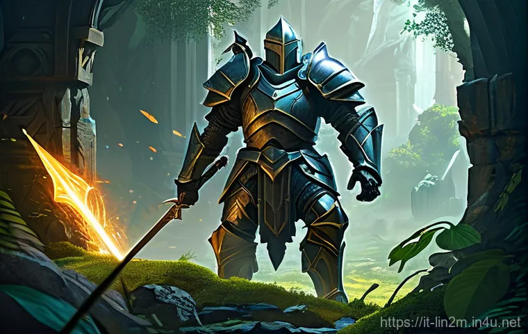리니지2M 최상위 콘텐츠 소개 - **Prompt:** A diverse group of fantasy adventurers, including a heavily armored male Human Knight, a...