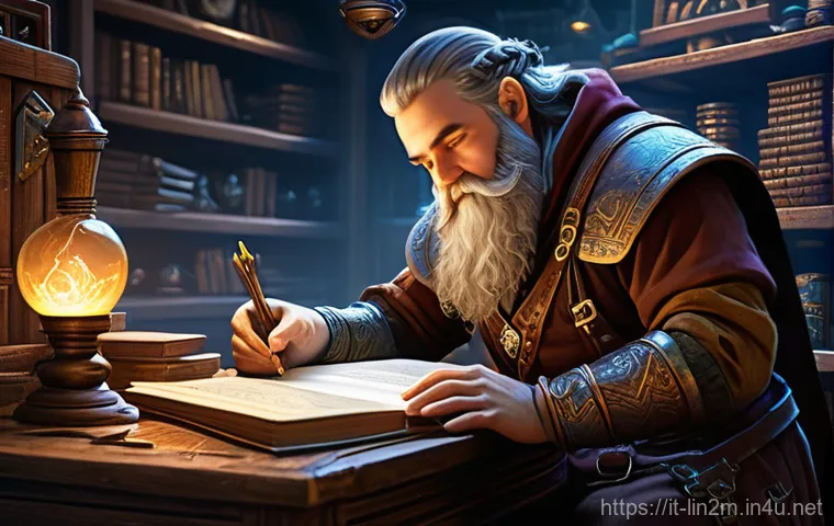 리니지2M 게임 내 버그 보고 - **Prompt:** "A highly detailed, realistic fantasy art image of an Elven Ranger, female, in practical...