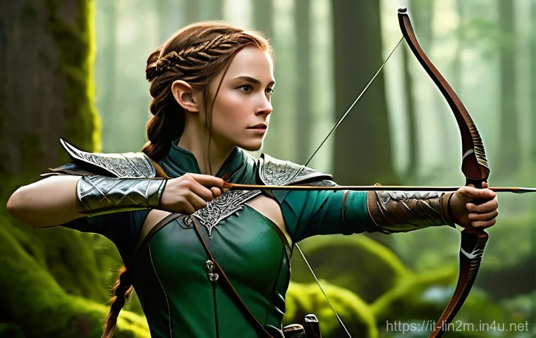 리니지2M 무기 특성 분석 - Prompt 1: Elven Ranger in a Mystical Forest** 리니지2M 무기 특성 분석 - Prompt 1: Elven Ranger in a Mystical Forest**